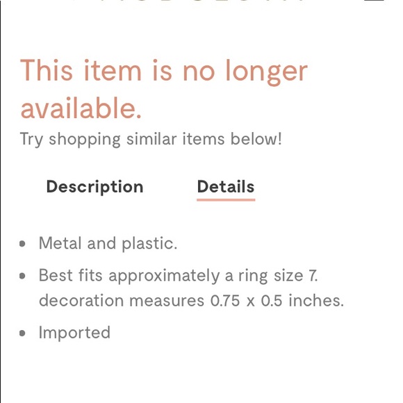 🧺 FINAL SALE NWOT! ModCloth Statement Ring - Picture 4 of 4